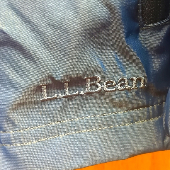 L.L. Bean Wind Breaker Rain Slicker Blue Size small - Picture 3 of 6